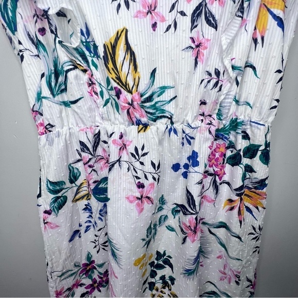 Joe Fresh Floral Maxi Dress Size Large 100% Cotton - Picture 2 of 11